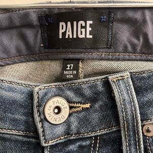 Paige Jeans Jacqueline Straight Women’s Denim Size 27- Raw Hem